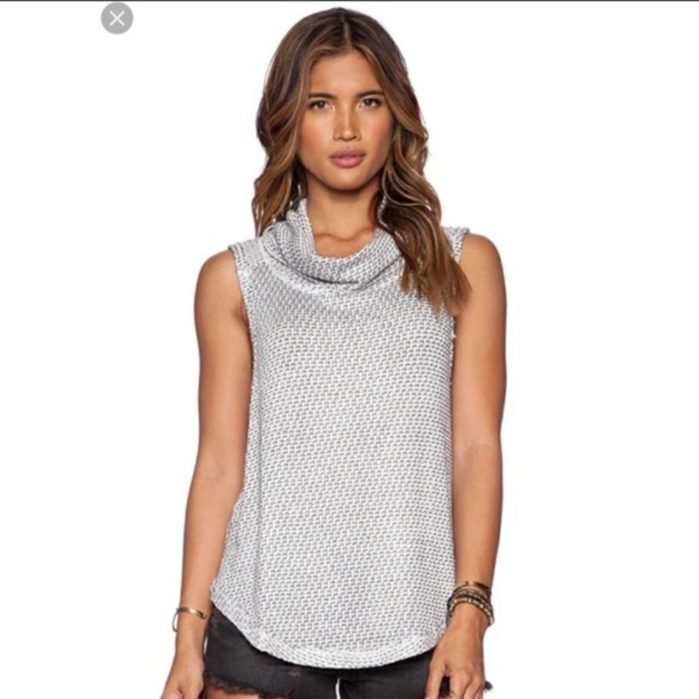 FREE People-Timber Cowl Neck Tank Top